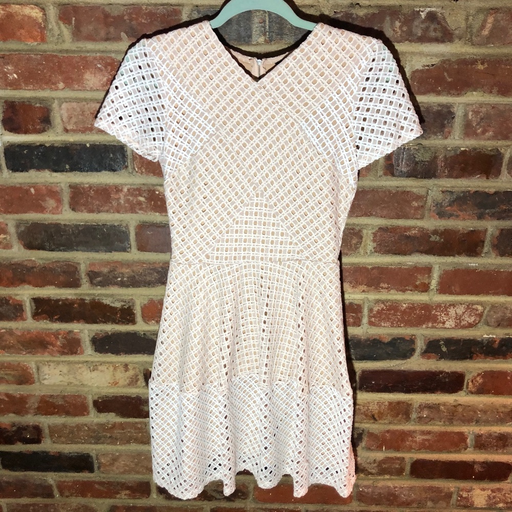 BCBG "Elyze" Lace Blocked Dress - Sz XS